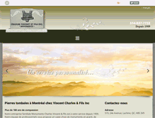 Tablet Screenshot of monumentsvincent.com